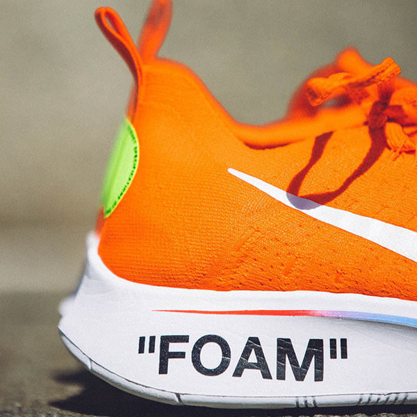 大人気★入手困難 OFF-WHITE × ナイキZOOM FLY MERCURIAL FLYKNIT ORANGE & BLACK