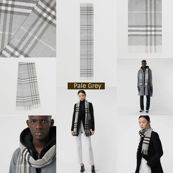 【Burberry】マフラー チェック 16色展開 カシミヤ フリンジ