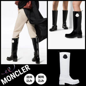 モンクレール 偽物 レインブーツ Moncler 4G701.00 04747 GINGER Boots - Black