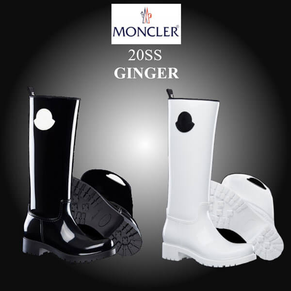 モンクレール 偽物 レインブーツ Moncler 4G701.00 04747 GINGER Boots - Black