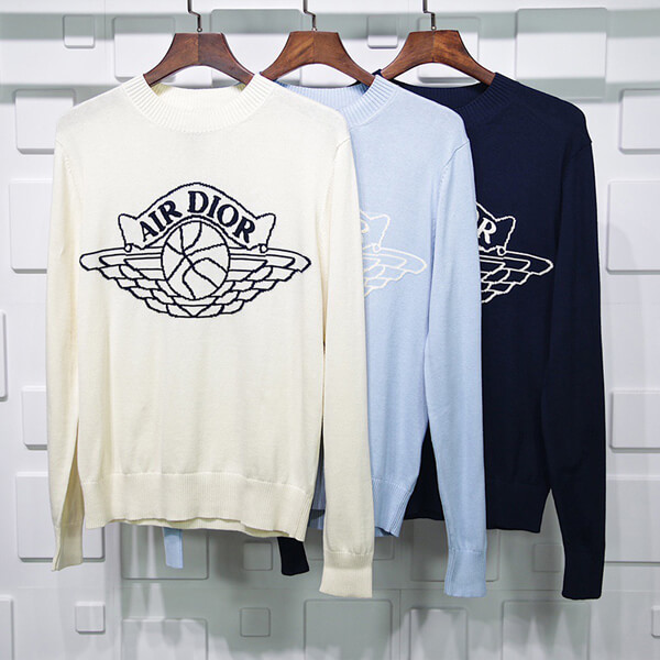 【人気商品】お洒落に♪ディオール ジョーダン コピー Dior x NIKE Air Jordan Wings Sweater NATURAL 偽物