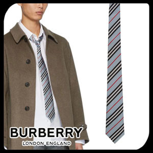 BURBERRY バーバリー Icon Stripe Silk Tie