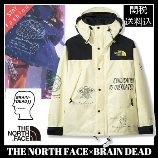 超入手困難 限定ｺﾗﾎﾞ激ﾚｱ!The North Face×Brain Dead ﾏｳﾝﾃﾝﾊﾟｰｶ