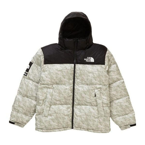 ペーパーヌプシ 偽物 シュプリーム The North Face Paper Print Nuptse シュプリーム コート