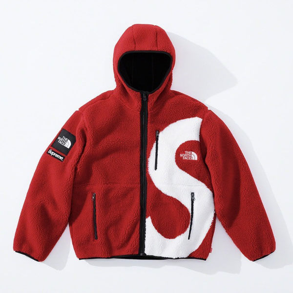 ノースフェイス フリース 偽物-FW20 シュプリーム The North Face S Logo Hooded Fleece Jacket
