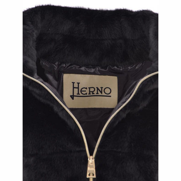 HERNO★エコファー ダウンジャケット PI1166D123541985