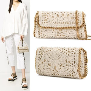 【ステラマッカートニー】Falabella Crochet Shoulder Bag