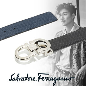 フェラガモ Salvatore Ferragamo レザー ガンチーニ リバーシブルベルト