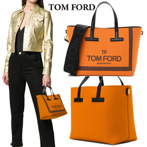 トムフォード Canvas T Tote Bag Orange キャンバス トートバッグ