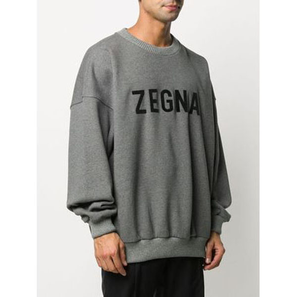 FEAR OF GOD x ZEGNA | GREY OVERSIZED SWEATSHIRT スウェット