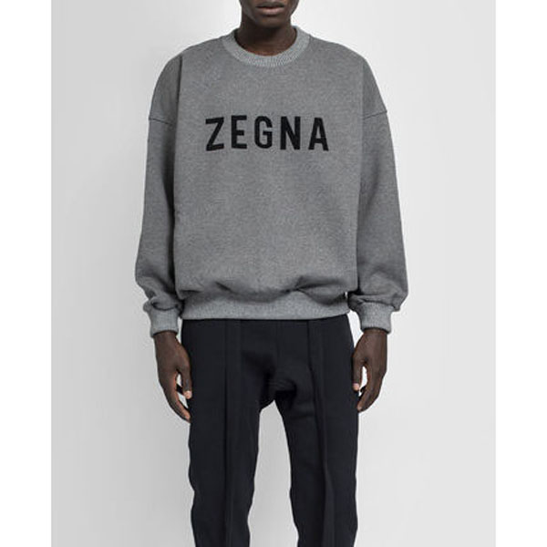 FEAR OF GOD x ZEGNA | GREY OVERSIZED SWEATSHIRT スウェット