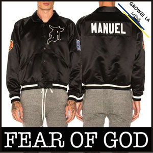 ★【FEAR OF GOD】サテン Satin Manuel Baseball コーチes Jacket