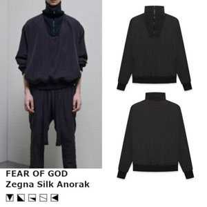 【日本未入荷】FEAR OF GOD Zegna シルク アノラック ブラック