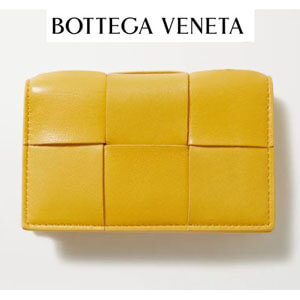 ★関税負担★ボッテガヴェネタ★Intrecciato leather cardholder