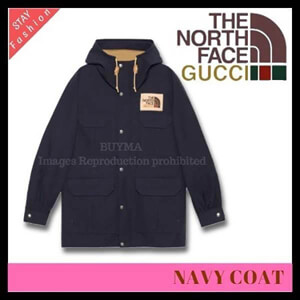 歴史的コラボ入手困難!グッチ×THE ノースフェイス NAVY COAT