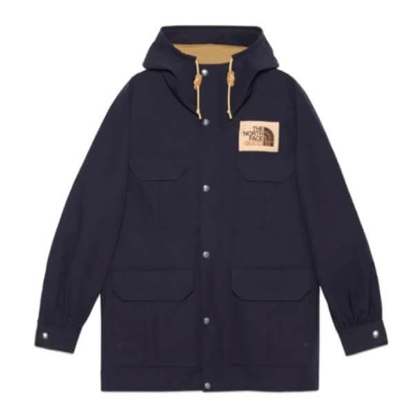 歴史的コラボ入手困難!グッチ×THE ノースフェイス NAVY COAT