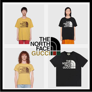 THE ノースフェイス x グッチ コラボロゴTシャツ