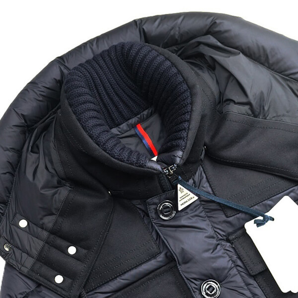 MONCLER モンクレール ウール切替ダウンジャケットRILLIEUX