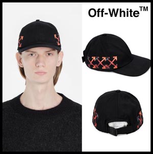 Off-White★オフ ホワイト キャップ スーパーコピー★BLACK ARROW BASEBALL CAP OMLB008S1