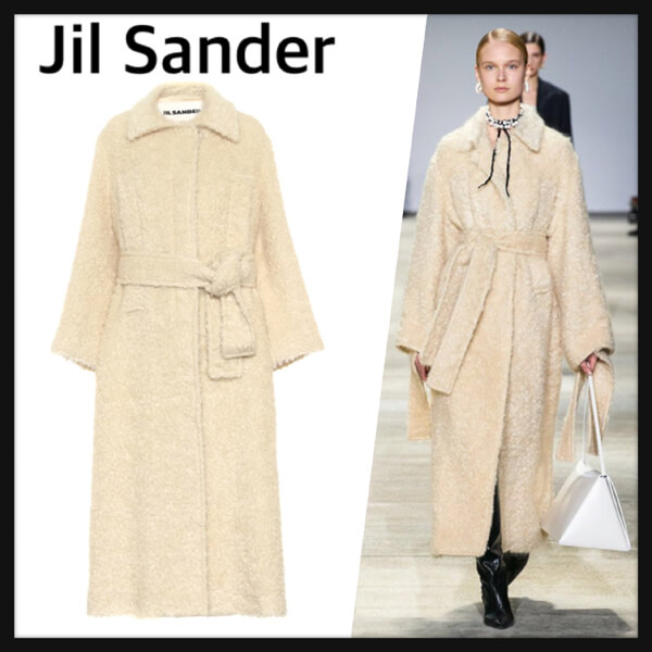 VIP価格★JIL SANDER★モヘアロングコートコピー