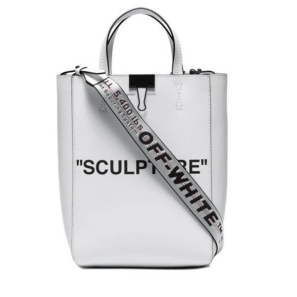 【ローラさん愛用】Off White◆SCULPTURE レザー トートバック偽物