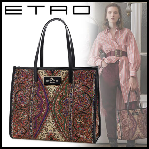 ★ETRO★ジャカード トートバッグ 偽物◆関税送料込◆ 1N008 5848