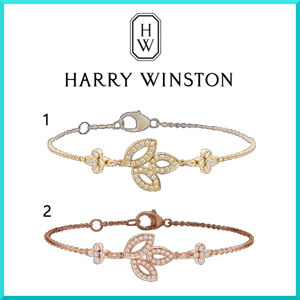 希少☆ HARRY WINSTON 18Kゴールド&ダイヤモンド ブレスレット N級品コピー