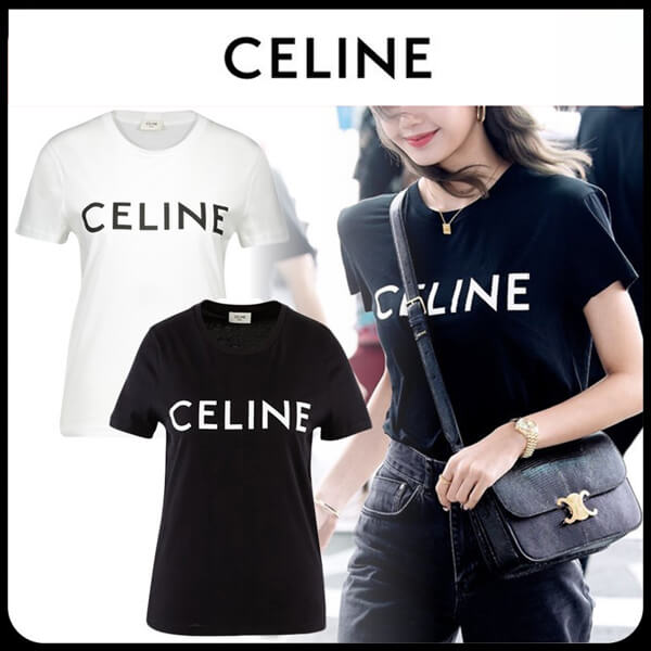 素敵な★超人気 celine tシャツ 偽物 *クラシックTシャツ* 2色 大人気！！★ 2X308916G.38AW/2X308916G.01OB【スーパーコピー】