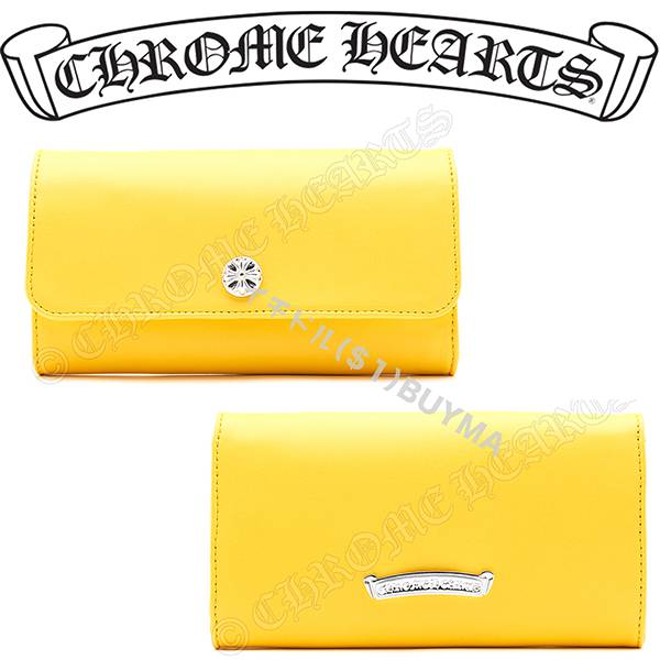 クロムハーツ JUDY WALLET YELLOW サイフ 財布 偽物