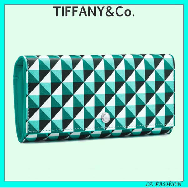 新柄アメリカ限定☆Tiffany&Co.☆二つ折りカードケース 偽物