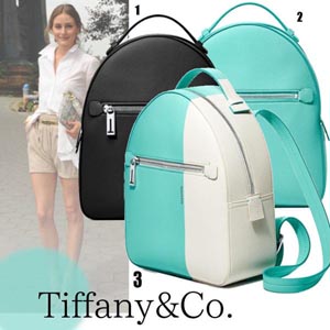 ティファニー Tiffany&Co カーフスキンレザー ロゴリュック偽物