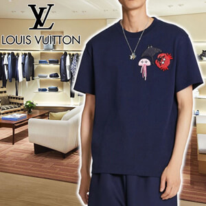 LV ルイヴィトン ビーズアニマルアンドモノグラムTシャツ 偽物1A8R2I