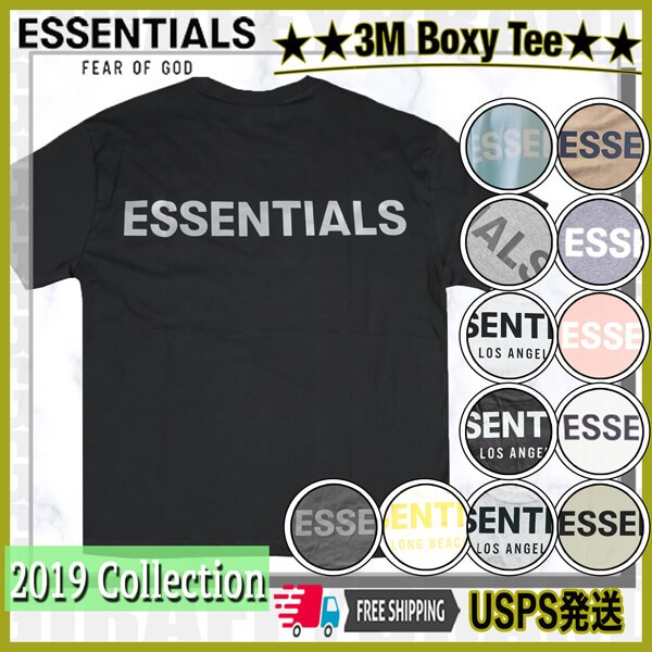 エッセンシャルズ tシャツ 偽物 FEAR OF GOD ESSENTIALS [FOG] Boxy T-shirts 多色