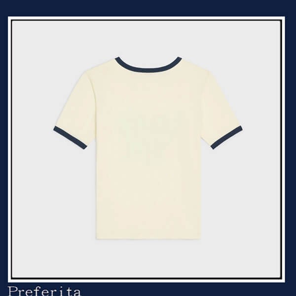 【セリーヌ】PARIS Tシャツ コットンジャージー 半袖コピー