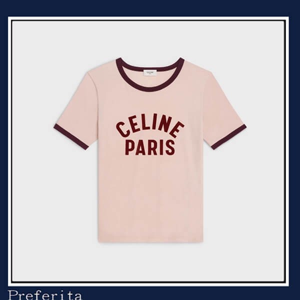 【セリーヌ】PARIS Tシャツ コットンジャージー 半袖コピー