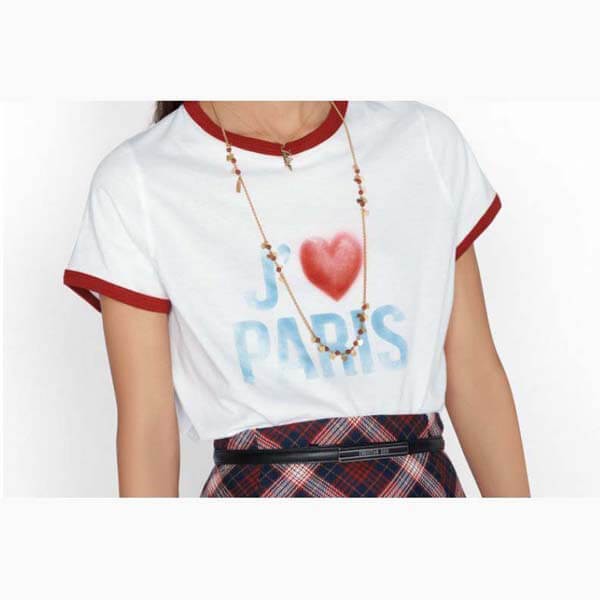 可愛いディオール 21 新作 Tシャツコピー≪I Love Paris≫偽物 2色