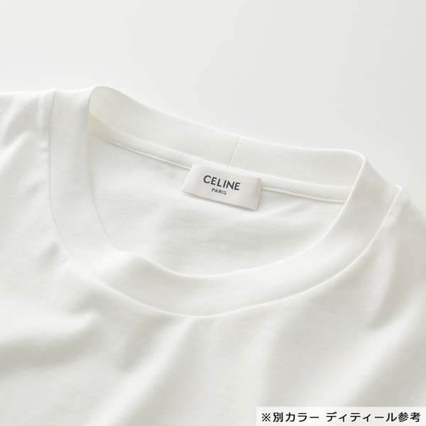 21SS【セリーヌ】クロップド 可愛いセリーヌTシャツ偽物 コットンジャージー