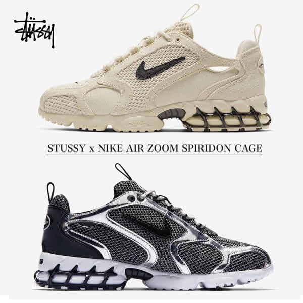 超人気 お洒落に♪スピリドン stussy 偽物 ステューシー ナイキ スニーカー コラボ エアズーム ケージド2 スピリドン スーパーコピー