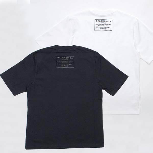 バレンシアガ バック ロゴ 半袖 Tシャツコピー レディース496052