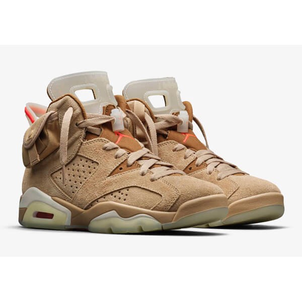 入手困難激レア!travis scott×AIR JORDAN 6“BRITISH KHAKI”偽物 DH0690-200