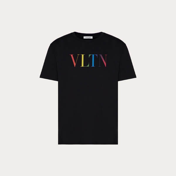 vltn tシャツ コピー★VALENTINOマルチカラー クルーネック Tシャツ VV3MG10V72U24D/VV3MG10V72U20T