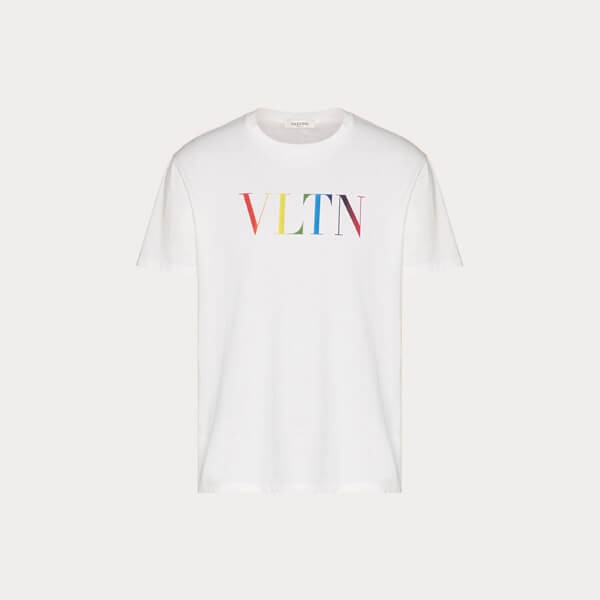 vltn tシャツ コピー★VALENTINOマルチカラー クルーネック Tシャツ VV3MG10V72U24D/VV3MG10V72U20T