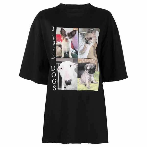 21新作可愛い バレンシアガ I Love Dogs プリント Tシャツコピー品