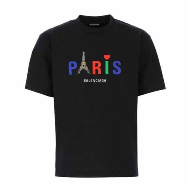 バレンシアガ PARIS LOVE プリント Tシャツコピー 半袖★2色