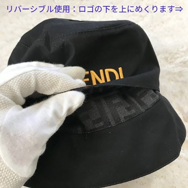 入手困難品！フェンディ リバーシブルバケットハットコピー