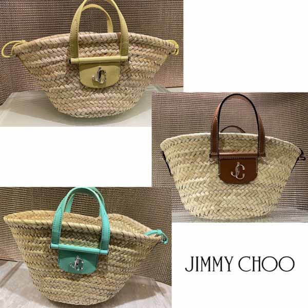 ☆21SS☆【ジミーチュウ】MACY TOTE/S JCロゴ付きトートバッグ偽物