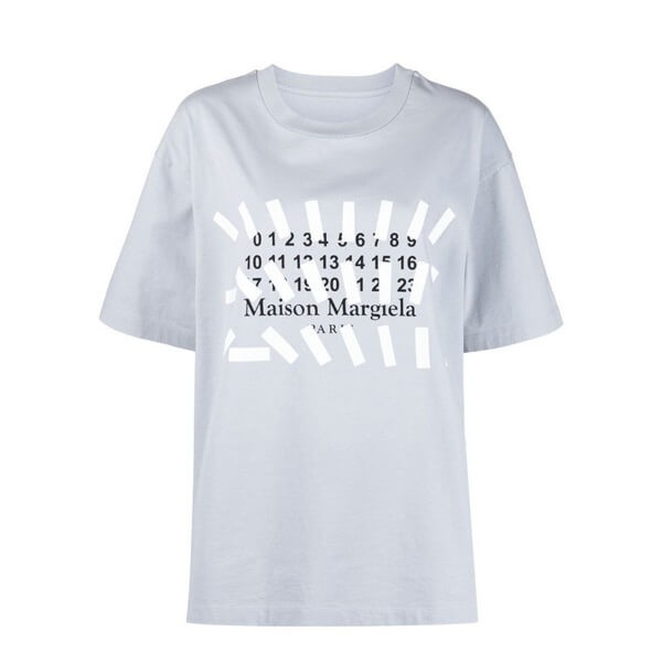 ☆マルジェラ☆ テーププリント・ロゴTシャツ♪偽物S29GC0296S23935
