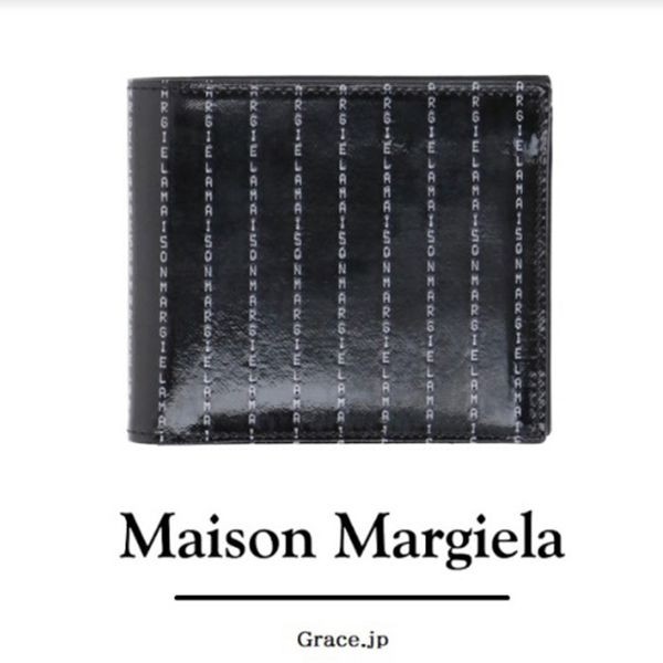 【マルジェラ】マルジェラクライ ロゴ入り 二つ折り 財布