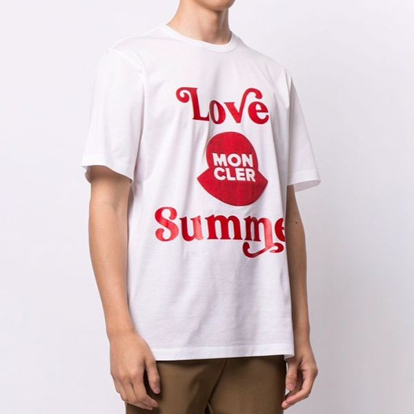 モンクレール★2021SS★Love Summerロゴ半袖Tシャツ偽物★2色