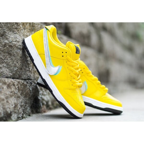 ナイキ SB dunk low Diamond Supply Co "Canary Diamond" Yellow